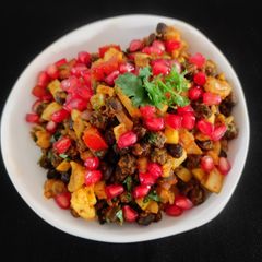 Kala chana chaat A picture of Kala chana chaat.