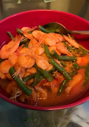 Foto resep Udang Sayur Kacang Panjang