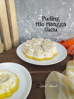 Foto resep Puding Mie Mangga Susu