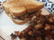 A picture of leftover corned beef