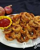 Red Onion Ring Fritters