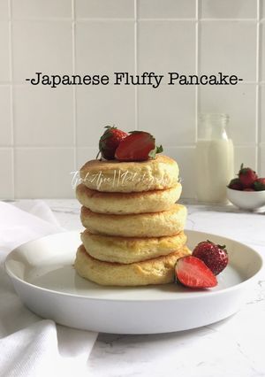 Foto resep Japanese Fluffy Pancake (Kempus-kempus enak dan andalan)