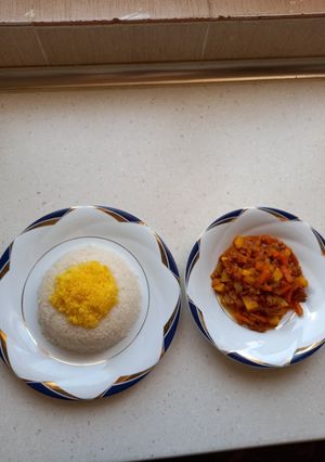 عکسی از دستور خورش گوشت چرخکرده به روش مادر