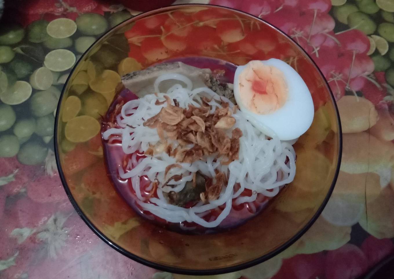 Mie Shirataki dengan saus merah #aladebm