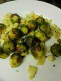 Coles de bruselas con patatas