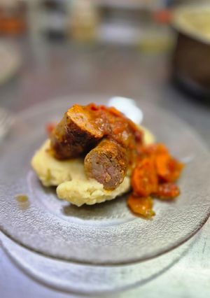 Una foto de Chorizos a la pomarola.(A mi manera)