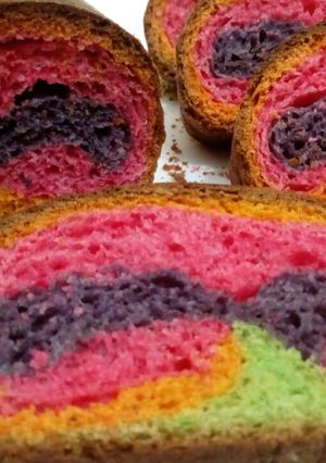 A picture of Rainbow Bread.