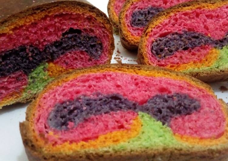 How to Make Super Quick Homemade Rainbow Bread