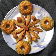 Oats marble Idli A picture of Oats marble Idli.