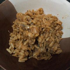 A picture of Rice and beans.