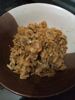 A picture of Rice and beans.