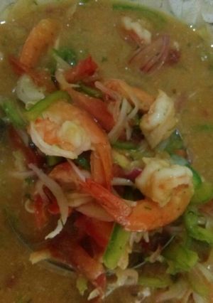Una foto de Ceviche de camarones