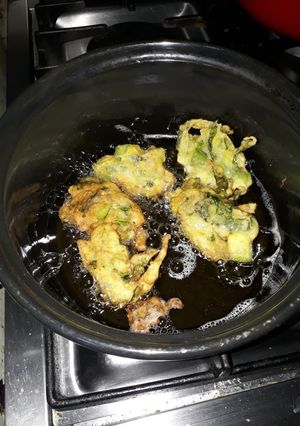 Una foto de Buñuelos de zapallito verde