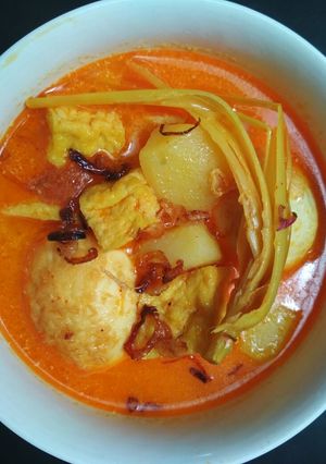 Foto resep Gulai telor campur tahu kentang