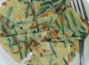 Foto resep Pajeon Korea (Pancake Kucai) cemilan korea