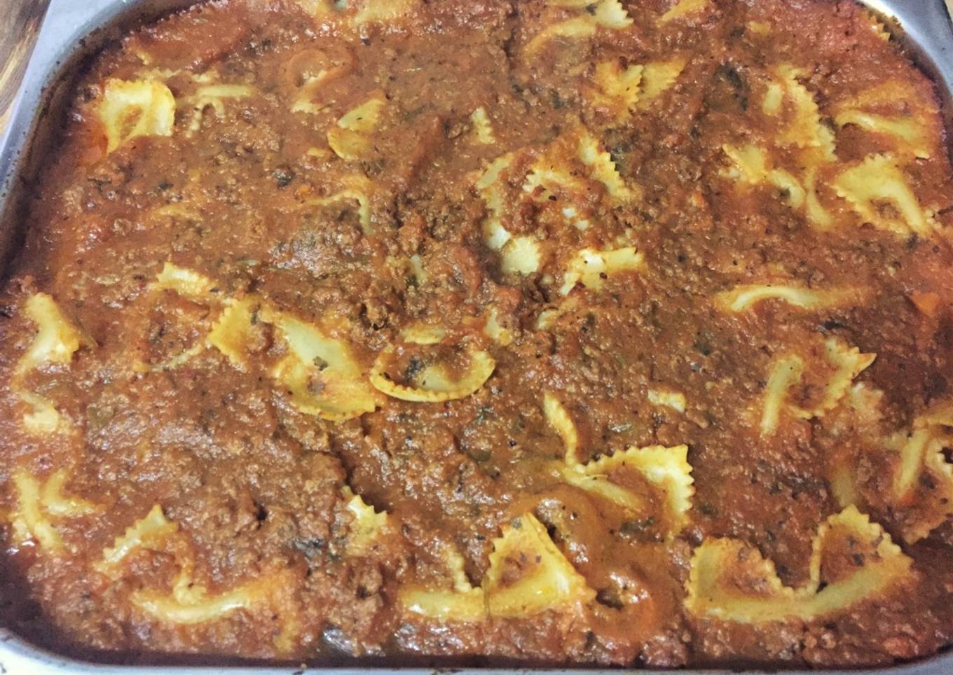 Farfalles con Queso Fundido al Horno