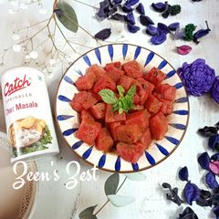A picture of Watermelon Chaat.