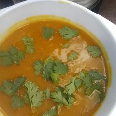 A picture of Pumpkin Soup.