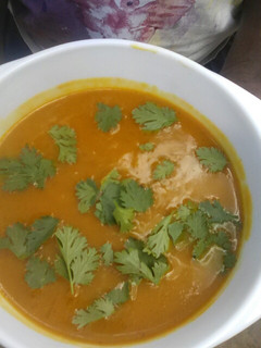 A picture of Pumpkin Soup.
