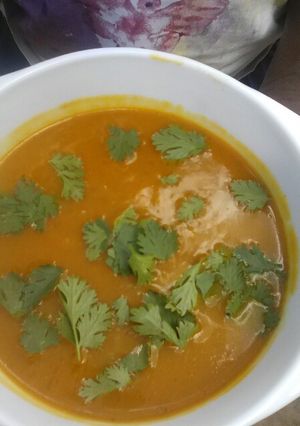 A picture of Pumpkin Soup.