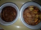 Brown yam,plantain da farfesun kaza