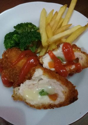 Foto resep Ayam gulung isi keju