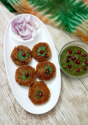 A picture of Soya Potato Tikki.