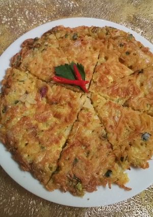 Foto resep Telur dadar mie instan
