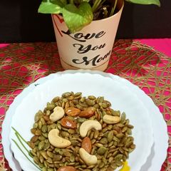 A picture of Healthy Roasted Masala Pumpkin Seeds.