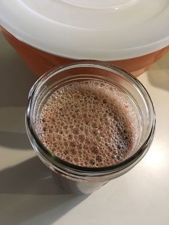 Una foto de Batido de Papaya- Espinacas-Banana-Remolacha (smoothie)