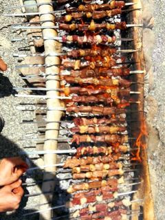 عکسی از دستور کباب جیگر در طبیعت🥩🥩🔥🔥