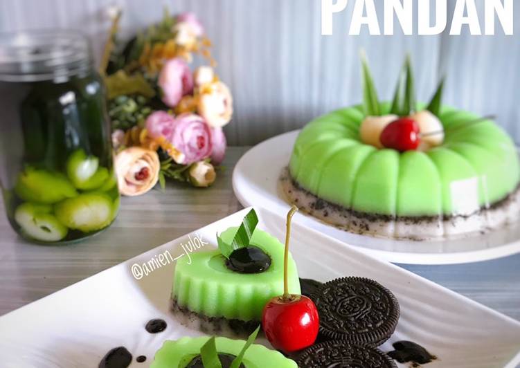 Puding Oreo Pandan