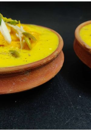 A picture of Mango phirni.