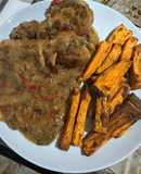 Muslitos de pollo con coco y mostaza