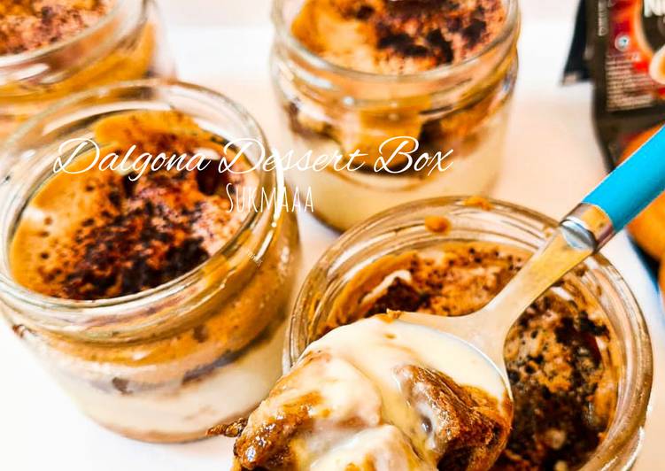 Cara Bikin Dalgona Dessert Box Anti Gagal