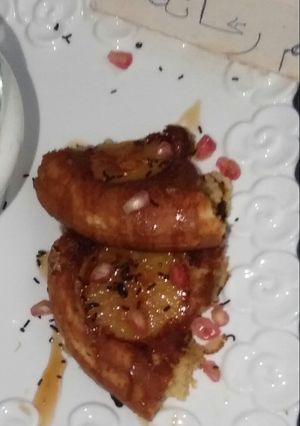 صورة لوصفة كيك المقلاة بالتفاح