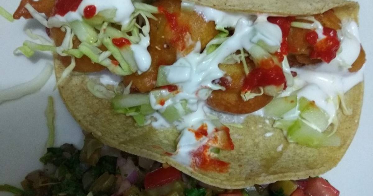 Tacos gobernador con coliflor🍻 Receta de Angelica O. Cookpad
