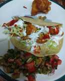 Tacos gobernador con coliflor🍻