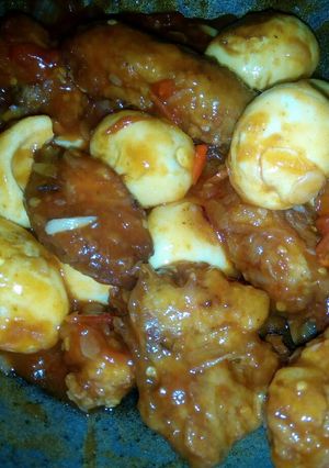 Foto resep Ayam telor asam manis