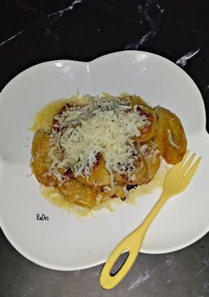 Foto resep Pisang Bakar Caramel Keju