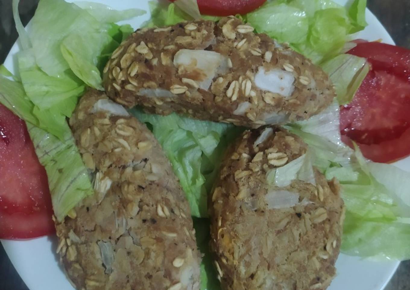 Croquetas de atún, papá y avena