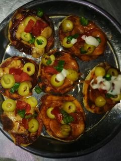 صورة لوصفة ميني بيتزا بالخضروات 🍕