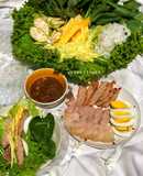 Bánh Tráng Thịt Luộc Chấm Mắm Nêm