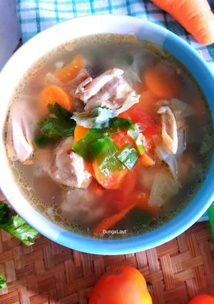 Foto resep Sup ayam ala Pak Min