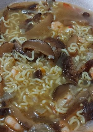 Foto resep Mie godog jamur udang