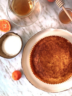 Foto de Bolo de tangerina e coco