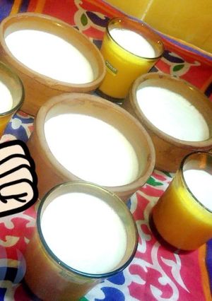 صورة لوصفة الزبادي في البيت من غير اله