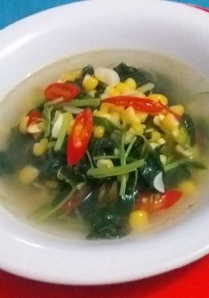 Foto resep Sayur Bening Bayam Jagung