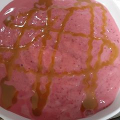 A picture of Bannana strawberry ice cream.