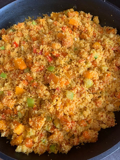 Una foto de Cuscús con verduras